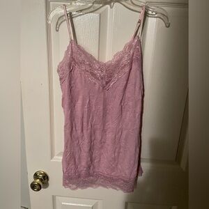 Pink Lace Camisole Top y2k